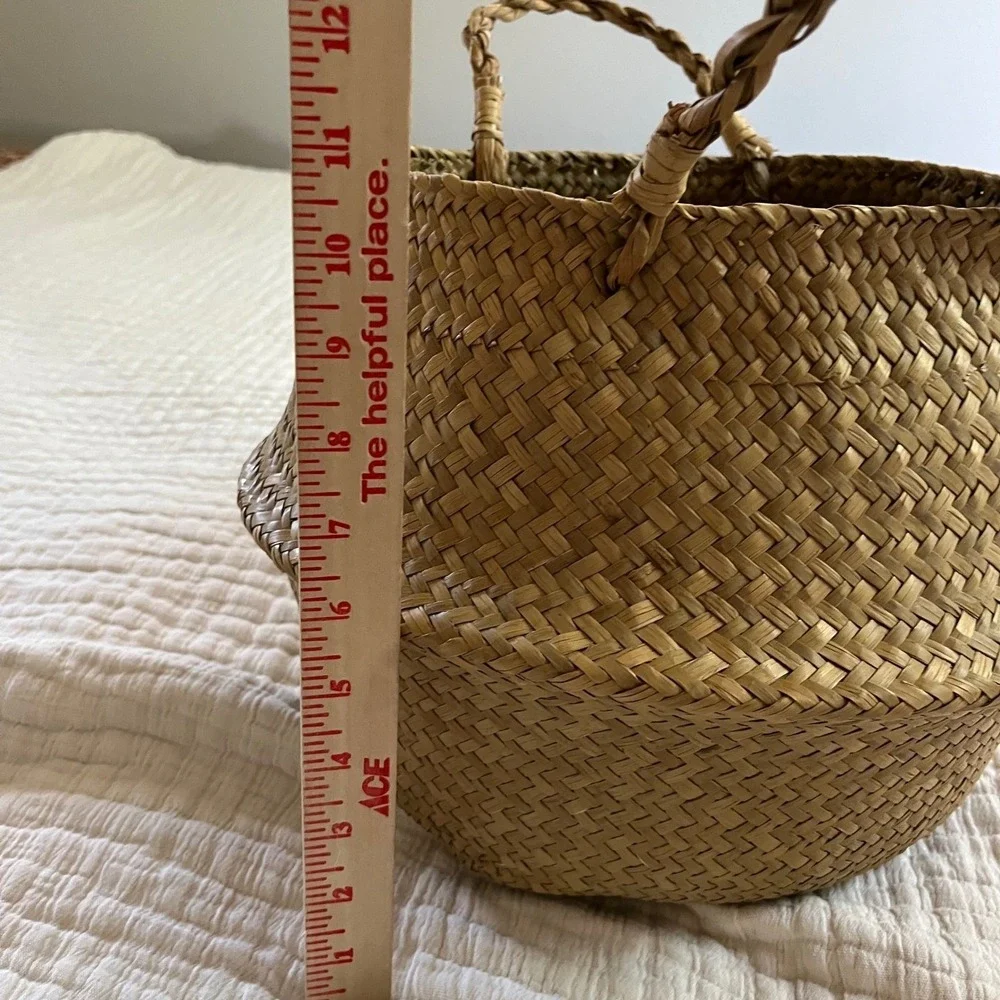 Vintage Woven Market Basket
